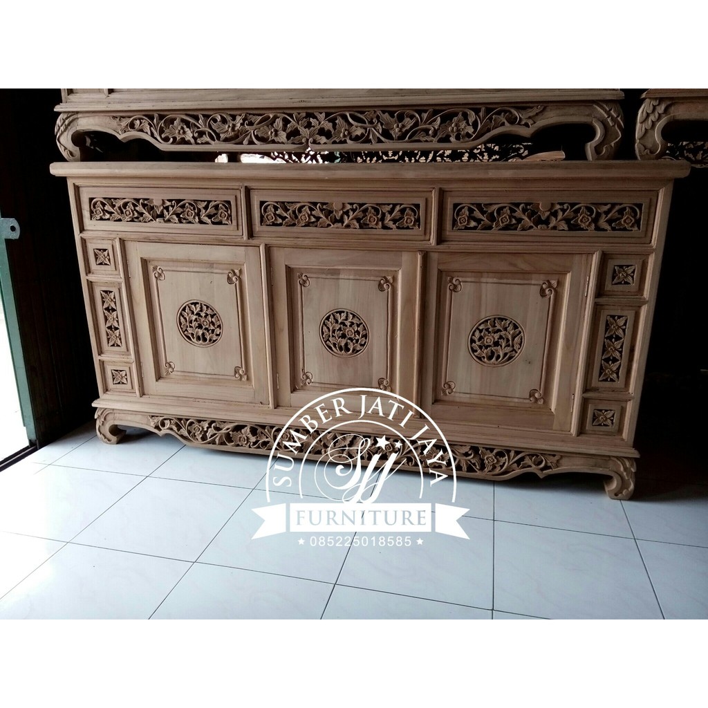 Bufet Pendek Jati Mebel Ukir Bufet Jati Ukir Jati