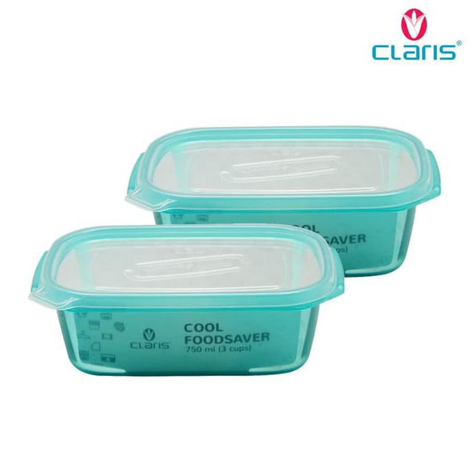 termurah Claris kotak makan 2737 ( 1 set isi 2 pcs) / 770 ML Bisa Microwave berkualitas