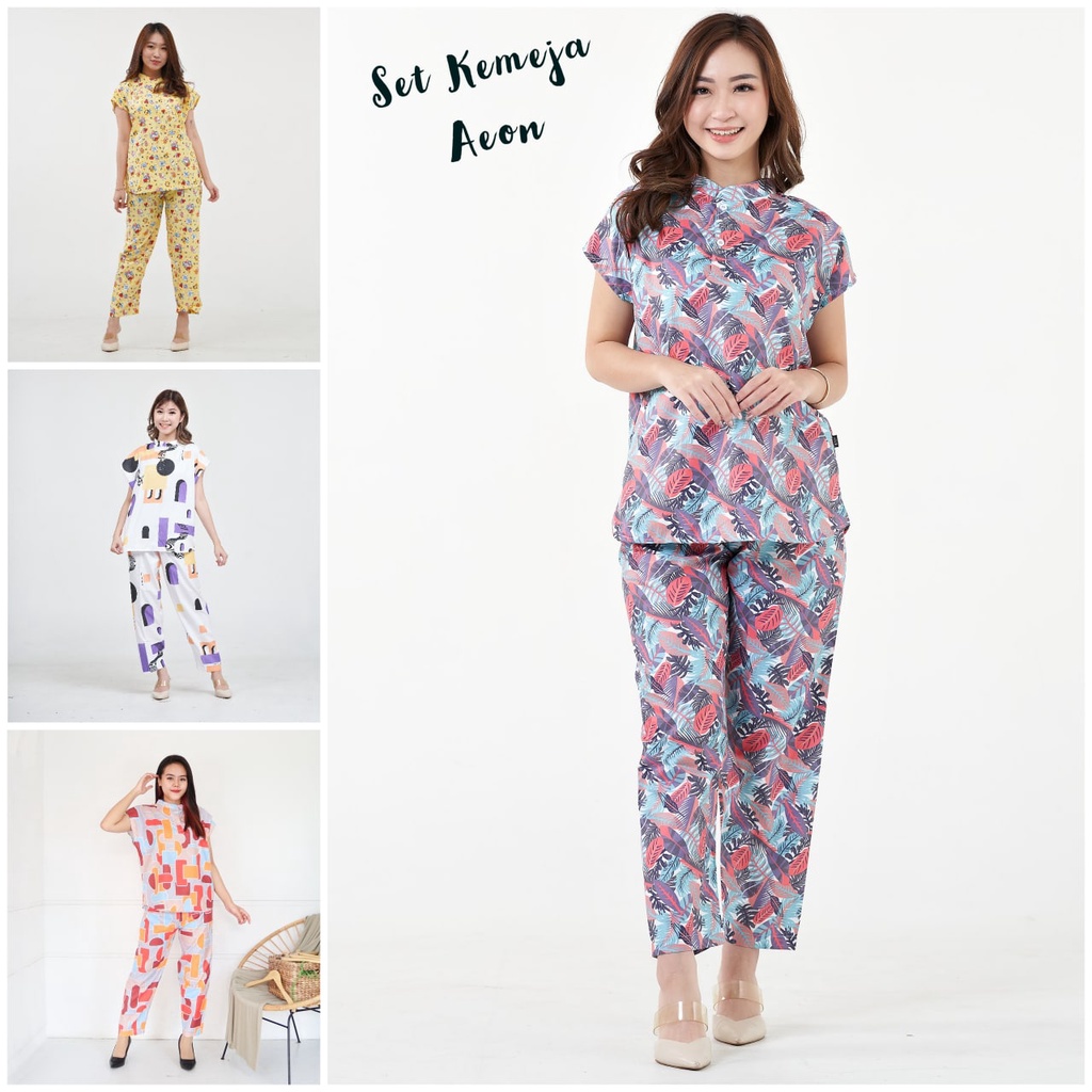 IZANY Piyama ONE SET AEON / Daily SET AEON  Lengan Pendek Allsize