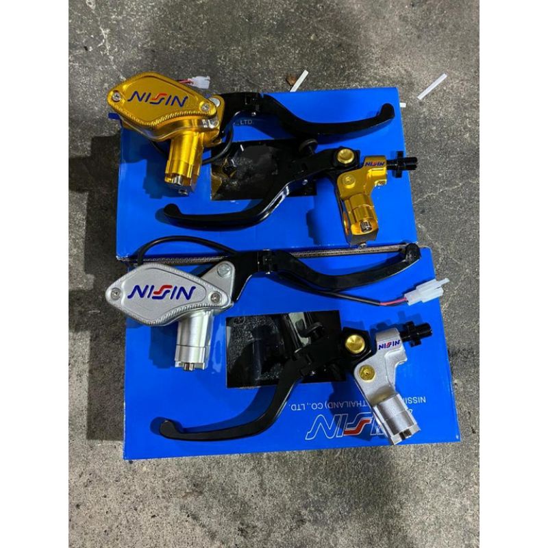 master rem nissin tabung aquarium silver gold black 1 set kiri Kanan universal nmax aerox pcx Kawasa
