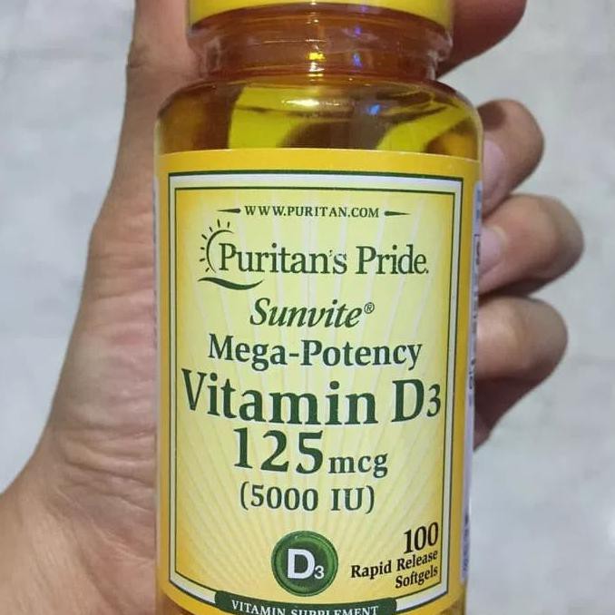 Vitamin D3 5000 IU 100 Softgels | Puritan's