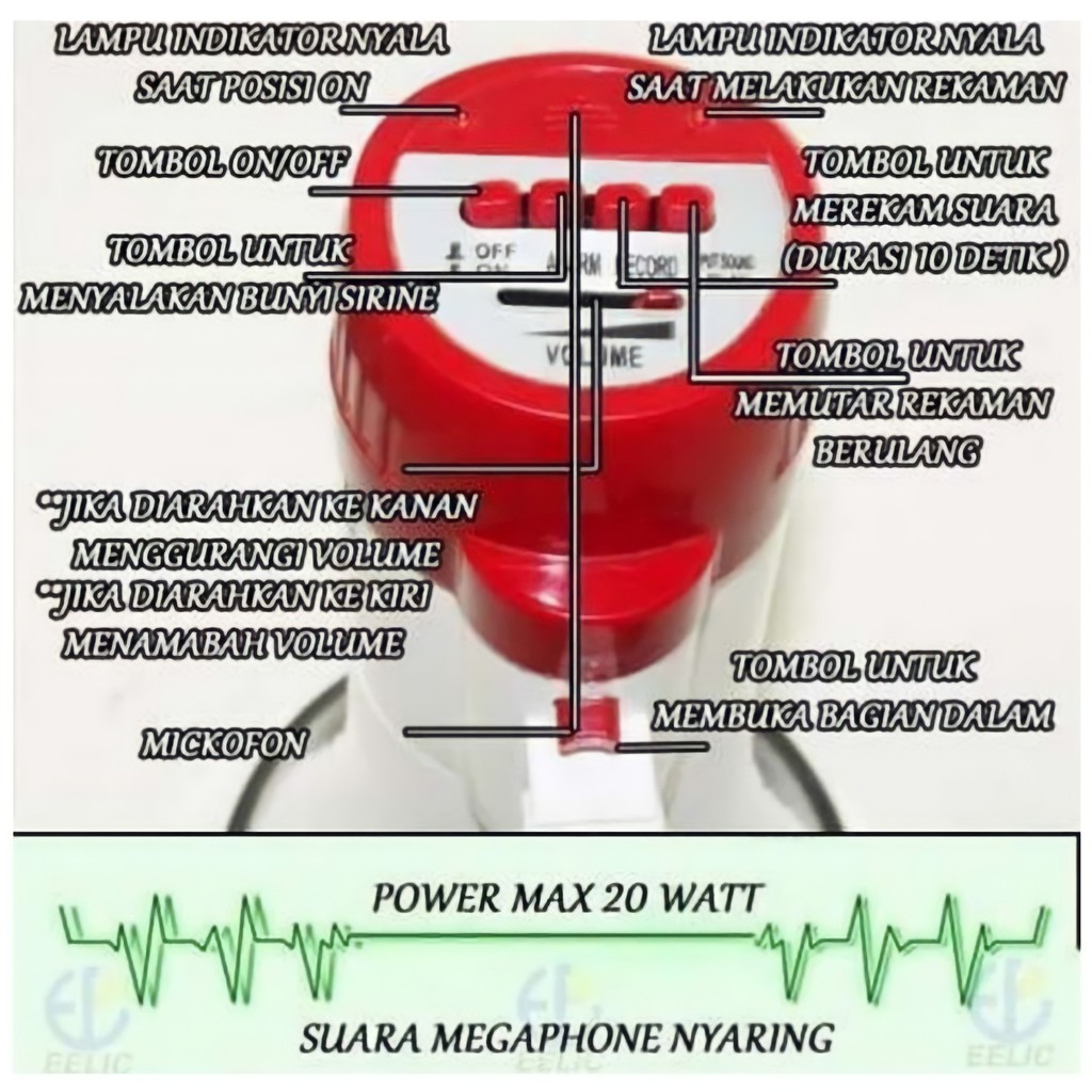 Toa Pengeras Suara Megaphone EALSEM ES-46