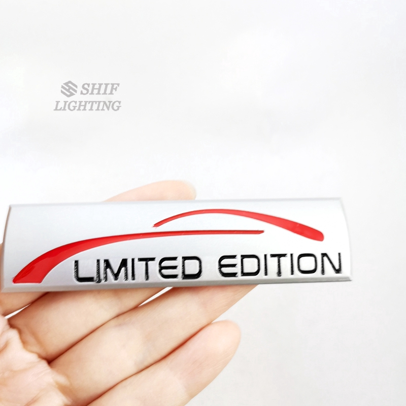 1pc Stiker Emblem / Badge Logo Limited Edition Bahan Metal Untuk Dekorasi Mobil