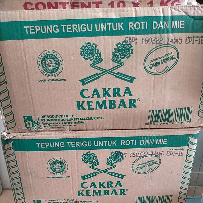 

Tepung Cakra kembar ekonomis 1 kardus