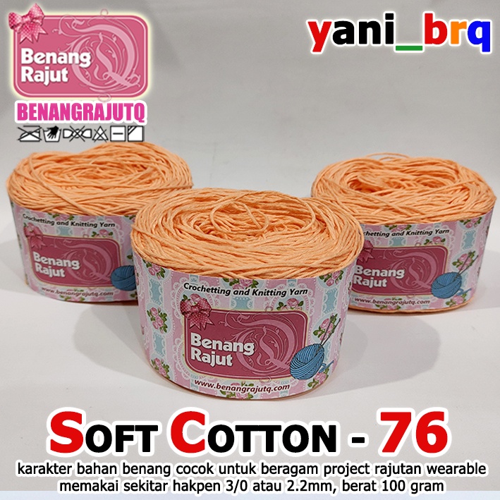 SOFT KATUN BALI SC 76 yani_brq TOKO BENANG RAJUT Q
