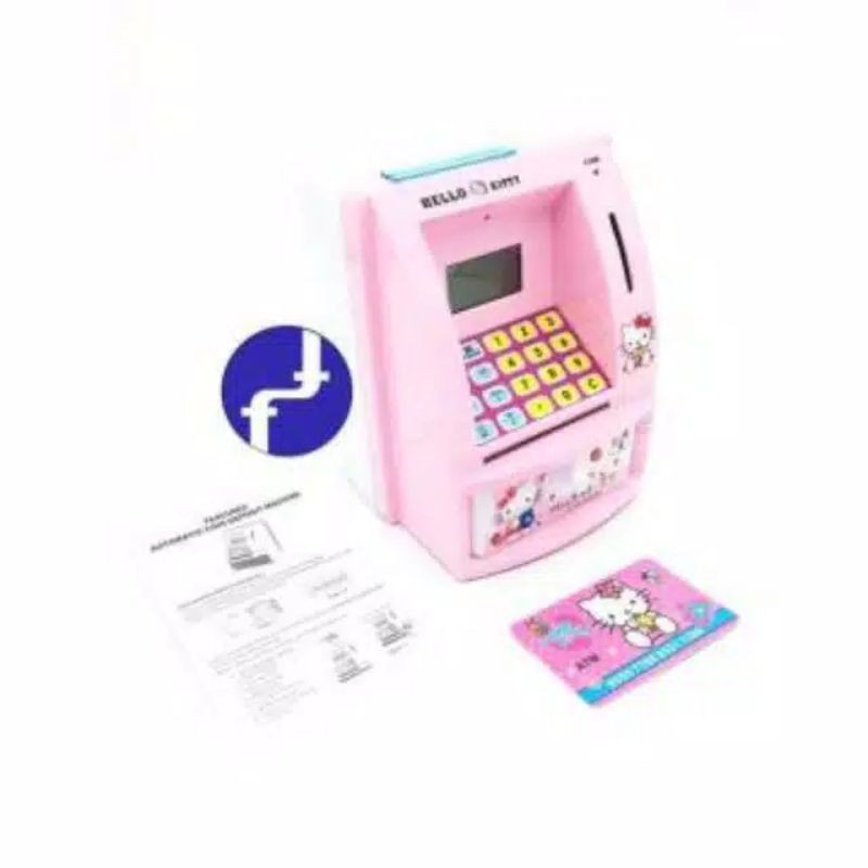  Mainan  Atm  Bank Hello Kitty Celengan Atm  Bank Shopee 