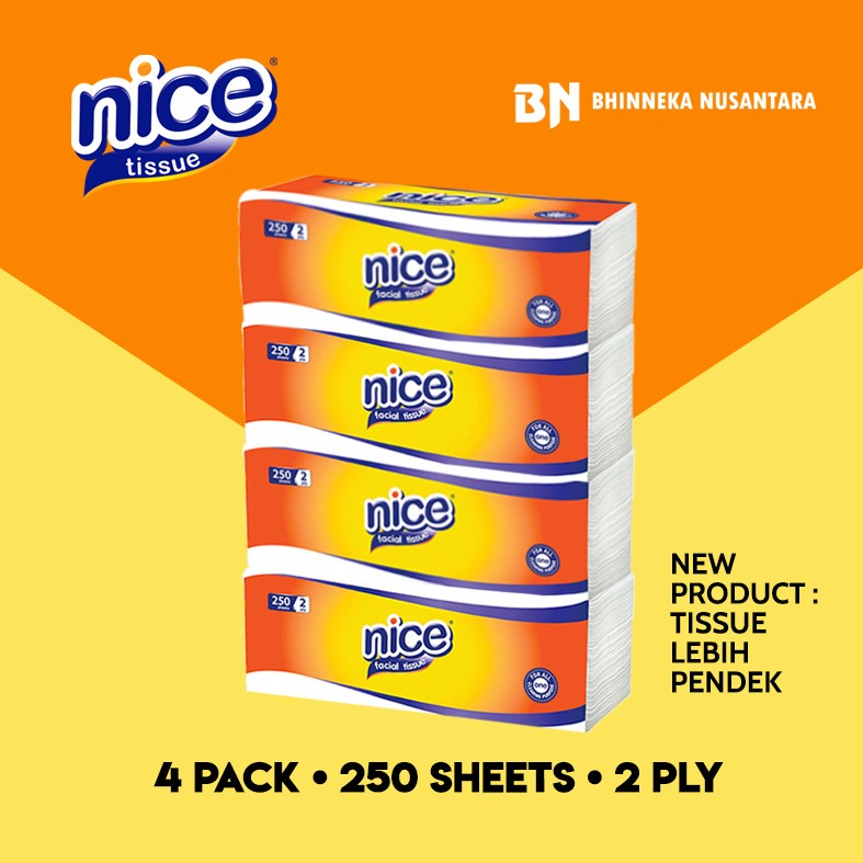 Nice Facial Tissue Softpack 250 Sheet