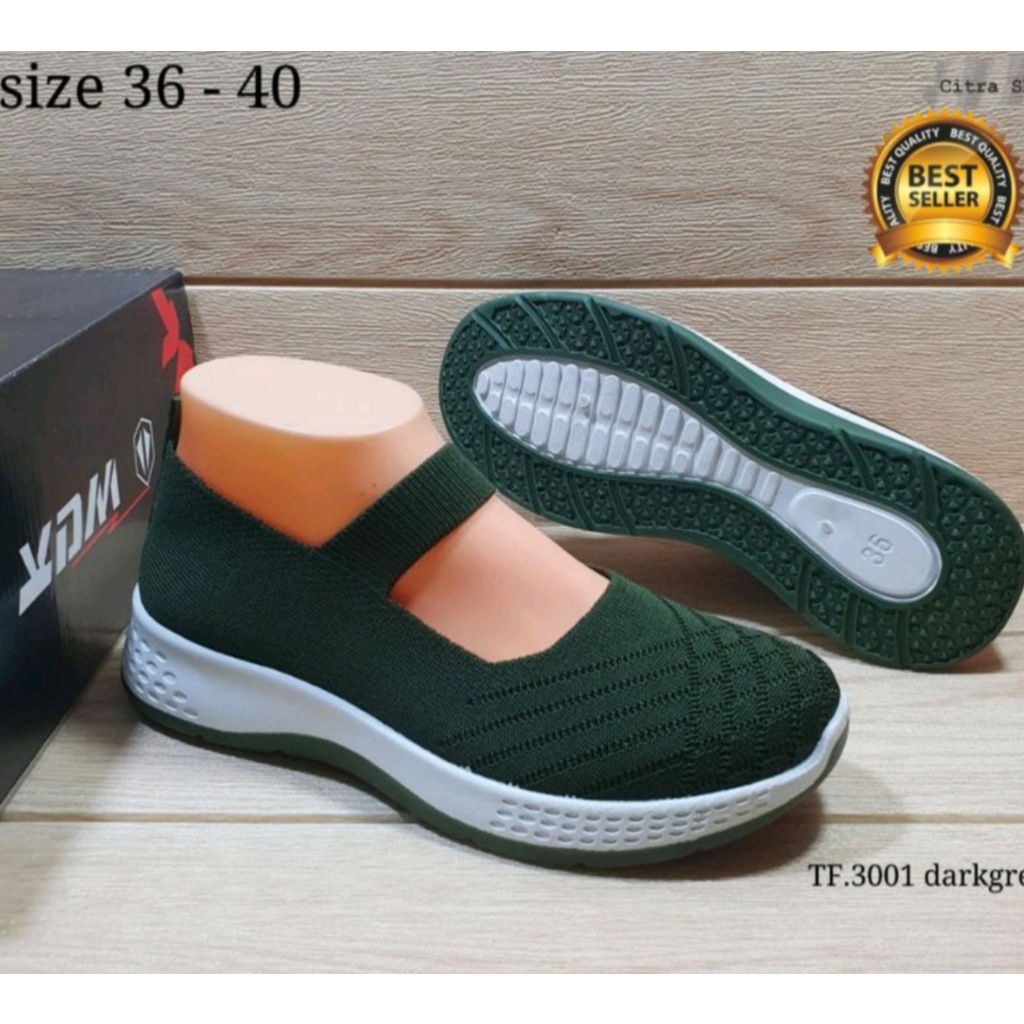 Sepatu Sneakers Wanita Rajut Import/Sepatu Sneaker Rajut KDM Original/Sneaker Perempuan Rajut Terbaru/Sepatu Rajut Perempuan Import-3