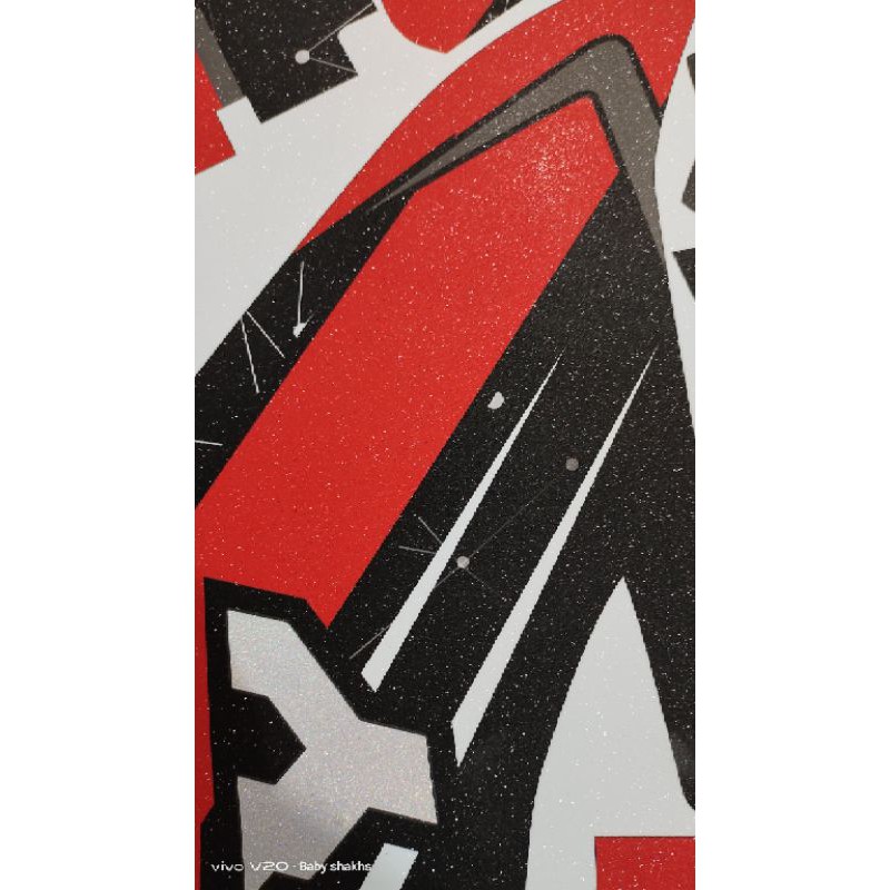 Dekal Sticker Decal motor KLX BF.DTRACKER.GORDON MATERIAL ORAJET  DOFF GLITER