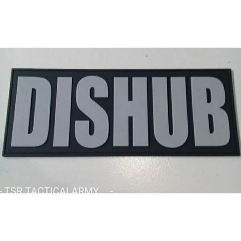 Patch Rubber  Emblem Karet Dishub (Velcro)