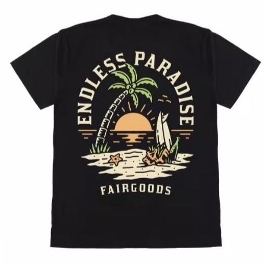 Kaos Fairgoods Endless Paradise / Kaos fairgoods Hitam / kaos fairgoods pria / wanita / kaos fairgoo