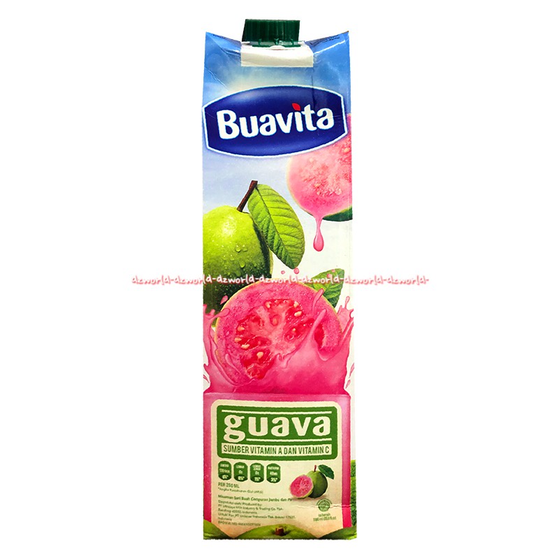 Buavita 1L Guava Mango Apple Vitamin A C Juice Siap Minum Uht Jus Jambu Biji Manga Apel Buafita UHT