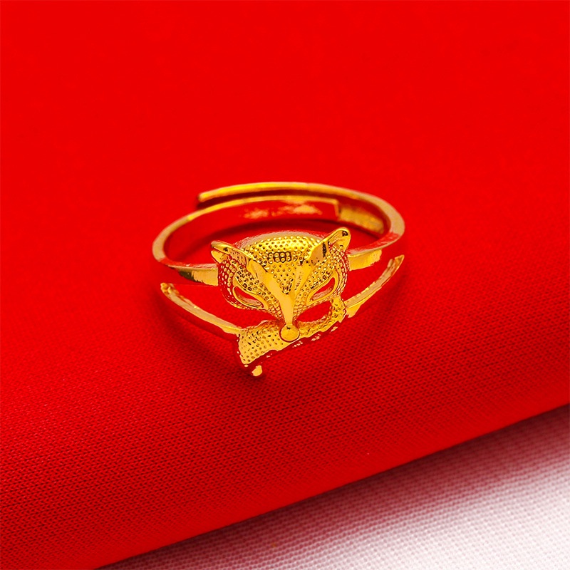 Bisa Cod Rubah Cincin Emas Asli Kadar 375 Buka Cincin Super Star Cincin Hadiah Terbaik Untuk 916C1#