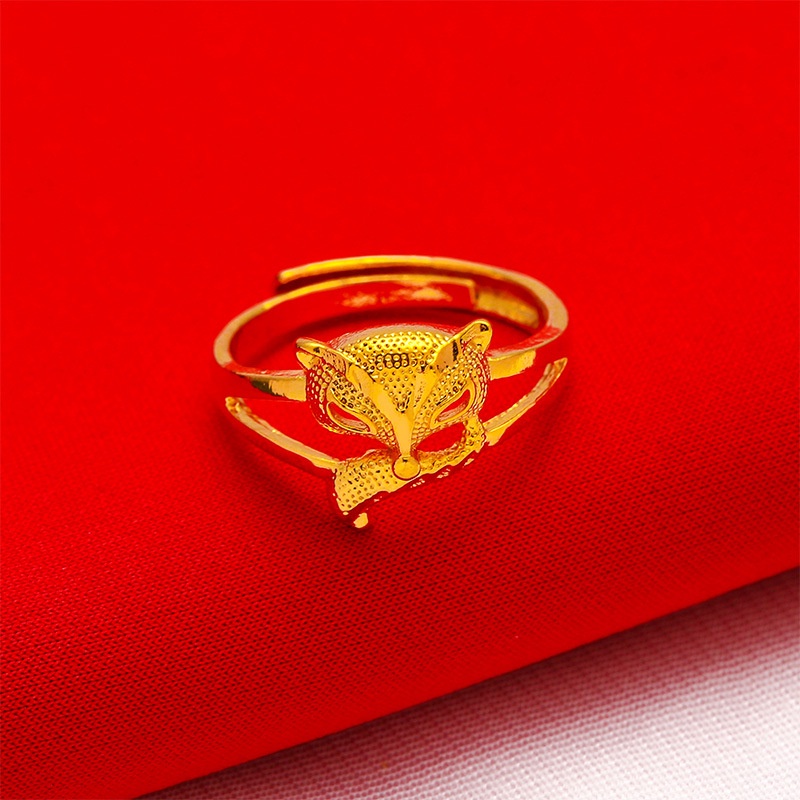 Bisa Cod Rubah Cincin Emas Asli Kadar 375 Buka Cincin Super Star Cincin Hadiah Terbaik Untuk 916C1#