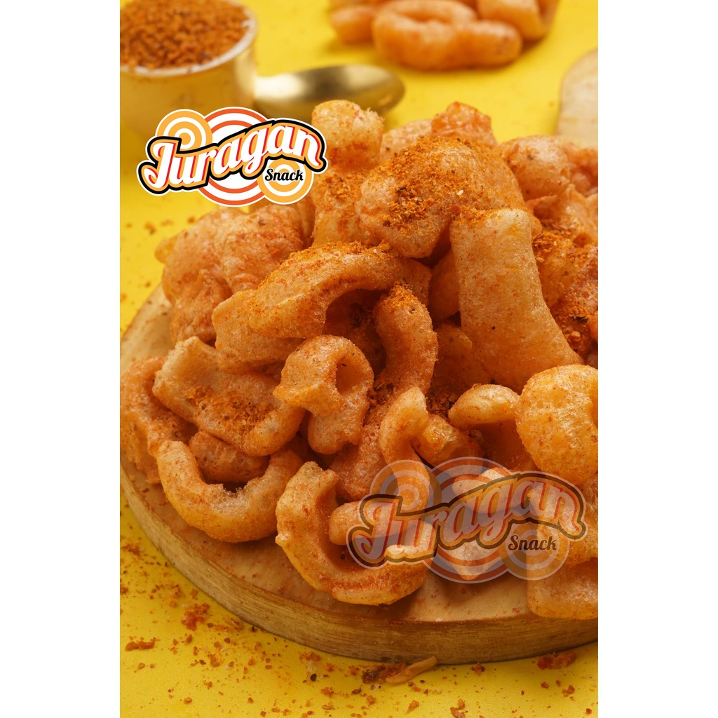 KERUPUK SEBLAK TULANG PEDAS 500 gram snack kiloan makanan ringan jajanan cemilan camilan pedas asin gurih murah