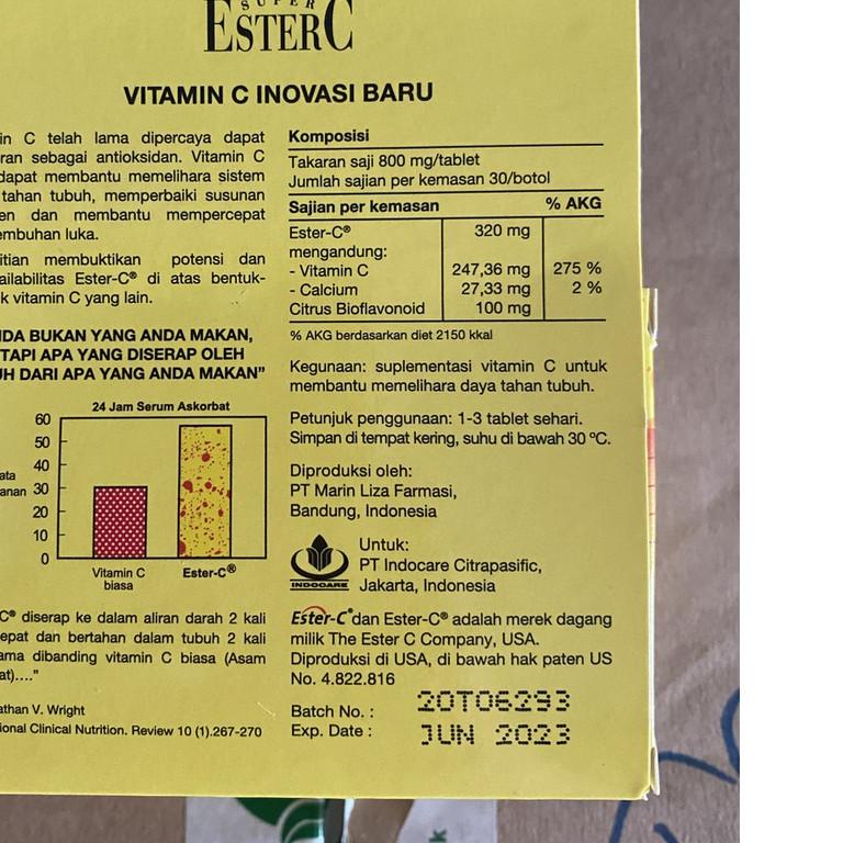 ⅍ Holisticare Ester C 30 / Ester-c isi 30 ➱