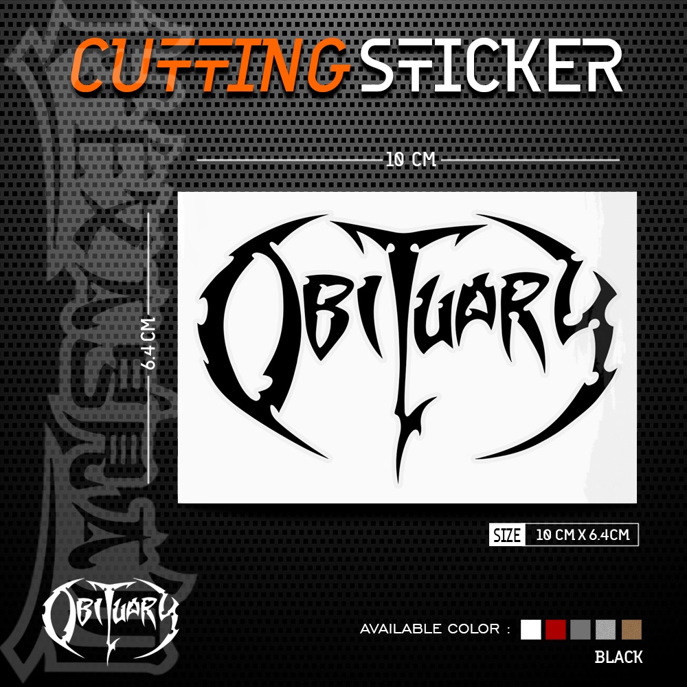 Cutting Sticker Obituary Band | Stiker Cutting Band Obituary