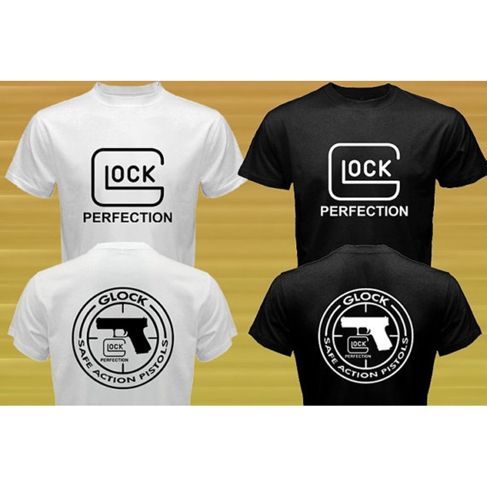 Premium Tshirt - Kaos Safe action pistols - Baju GLOCK Perfection - Custom Kaos - Custom Baju