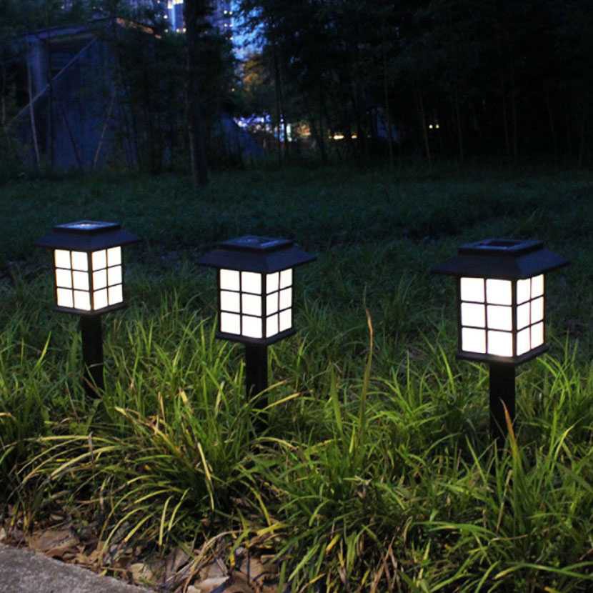 Lampu Outdoor Taman Solar Panel Garden Decoration Ground Plug Lamp Hias Pencahayaan Luar Ruangan