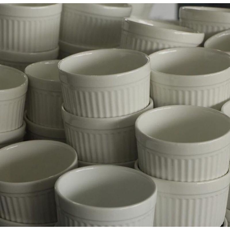 RAMEKIN Bowl Mangkuk Mangkok Keramik ukuran 10 5cm aman RAMEKIN Bowl Mangkuk Mangkok Keramik ukuran 10 5cm aman
