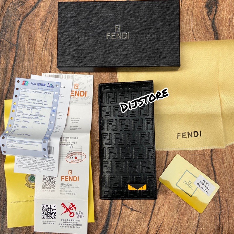 Dompet lipat pria Fendi Kulit asli import premium dompet pria dompet kulit pria dompet lipat pria