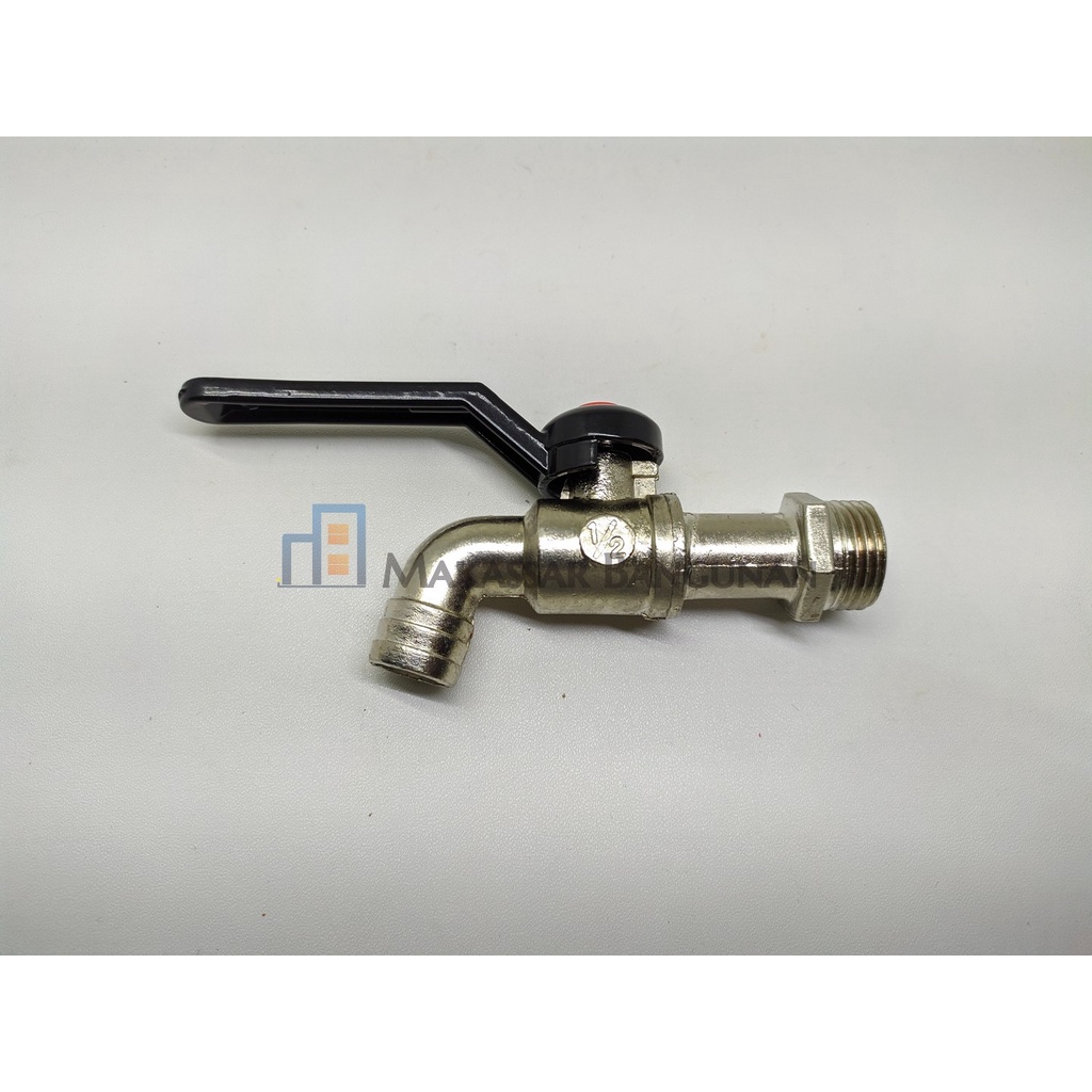 YSK Keran Air Tembok Gagang Engkol Hitam - Kran Air