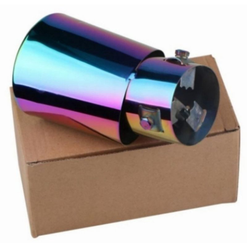 muffler ujung pipa knalpot mobil grand max full pelangi