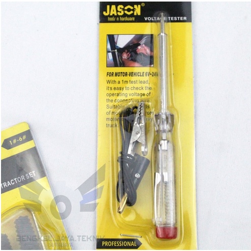 Obeng Tespen Aki Auto Voltage Tester DC / Obeng Tespen Auto JASON 348-115