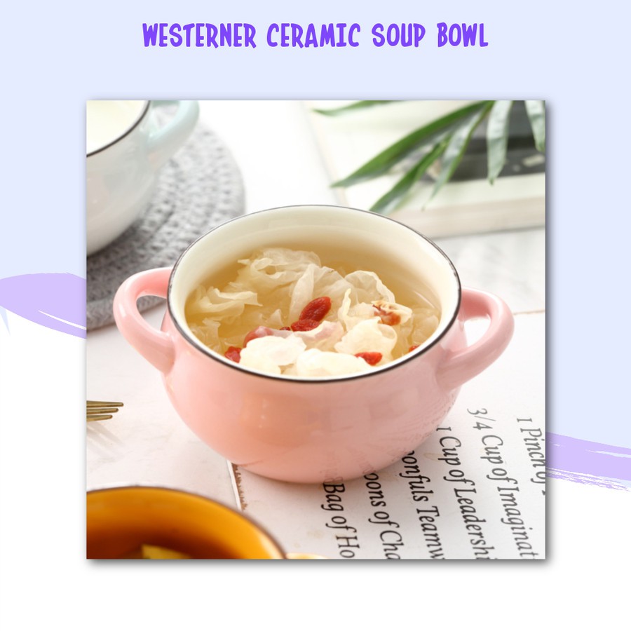 Westerner Ceramic Soup bowl / mangkok sop / mangkok ceramic / mangkok kuah / mangkok makan