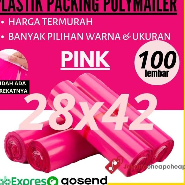 

● Plastik Packing Polymailer 28x42 Pink Amplop Packing Online - Pink ✺