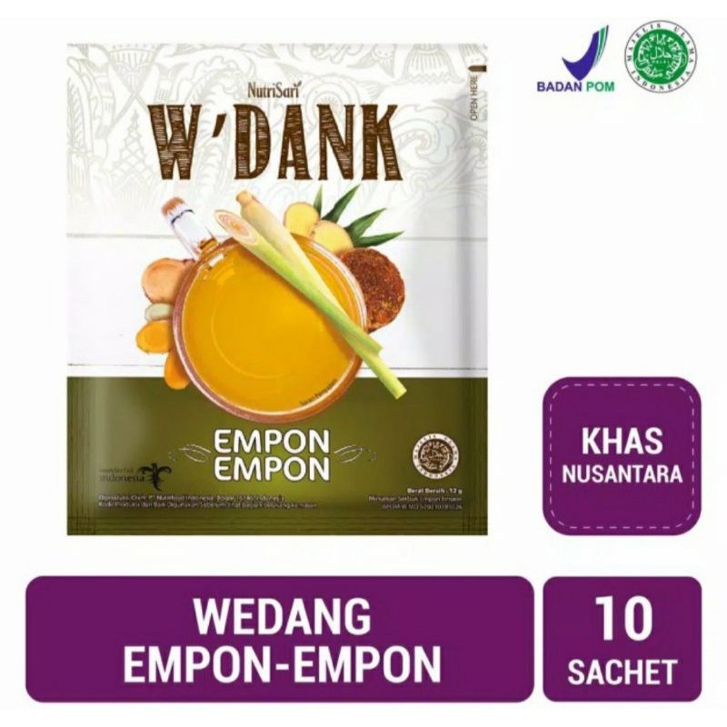 

Nutrisari W'dank Empon Empon 1 Renceng 10 Sachet