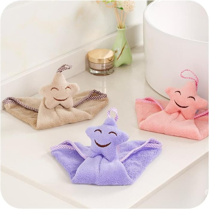 (CLASHOP) lap tangan handuk bintang / star hand towel / kain lap tangan