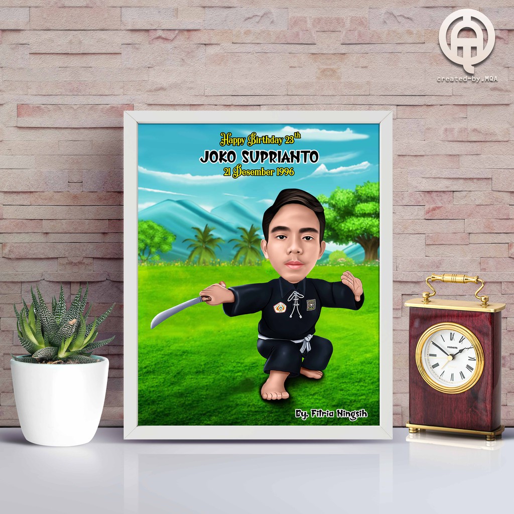 Karikatur Digital Sketsa Wajah Tahan Air Harga Per Wajah