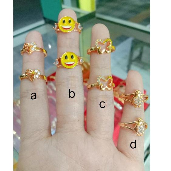 Modern.. (Anti Karat) CINCIN ANAK REPLIKA EMAS 0-15th