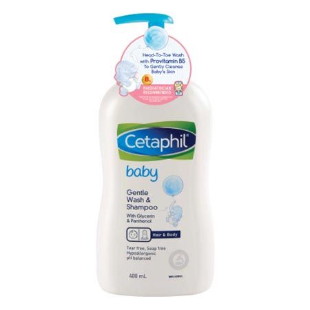 Cetaphil Baby Gentle Wash &amp; Shampoo With Glycerin &amp; Panthenol 400ml