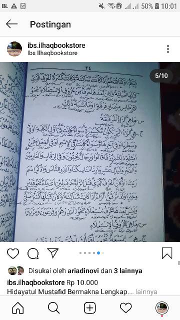 Hidayatul mustafid makna pesantren