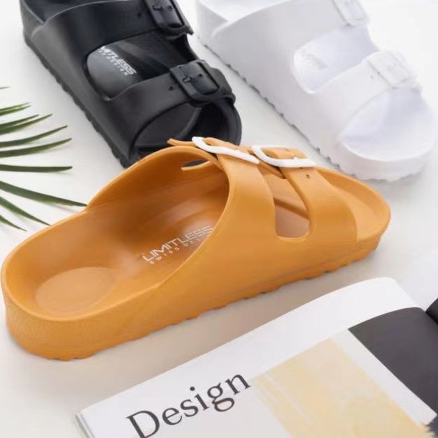 KOMIN Sandal Slop Wanita Sendal Wanita Musim Panas Antislip Sandal Bersantai Sandal Outdoor Sandal Slip On Phylon Strap 2 SZIE 36-40