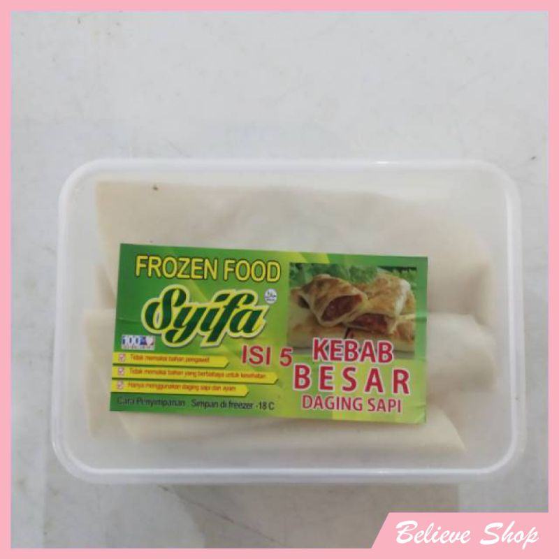 

Kebab Besar Daging Sapi Syifa 500 gr