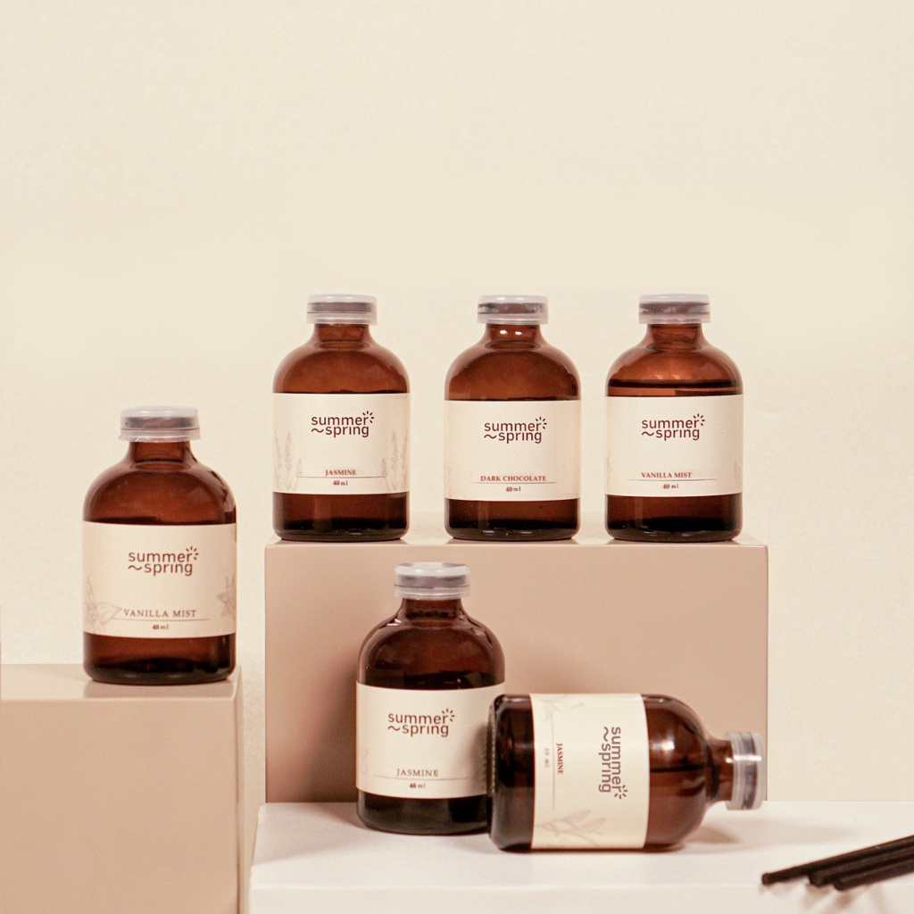 REED DIFFUSER  SUMMER SPRING 40 ML DARK CHOCOLATE-4