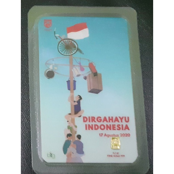 Biggold 0,1 gr edisi kemerdekaan #LM24K #emas murni