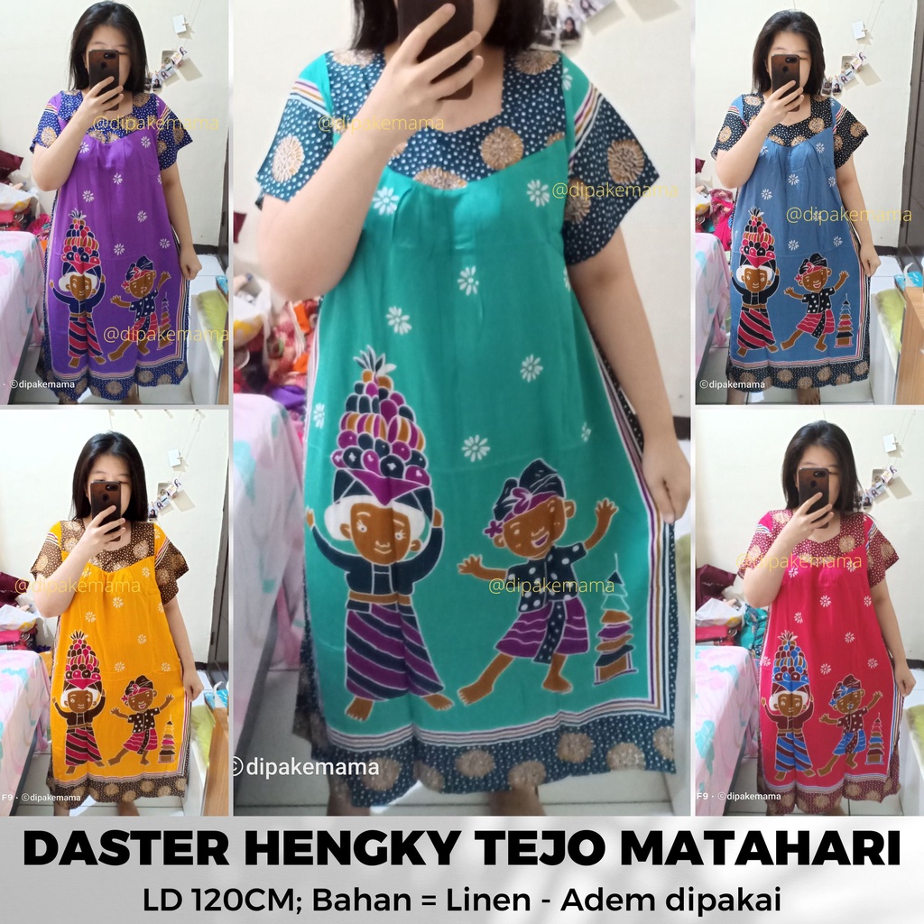 DASTER SIKAK HENGKY TERBARU TEJO MATAHARI LD 120 BAJU RUMAHAN HOMEDRESS CANTIK IBU TEDJO SLEEPWEAR MURAH VIRAL KEKINIAN MOTIF BALI