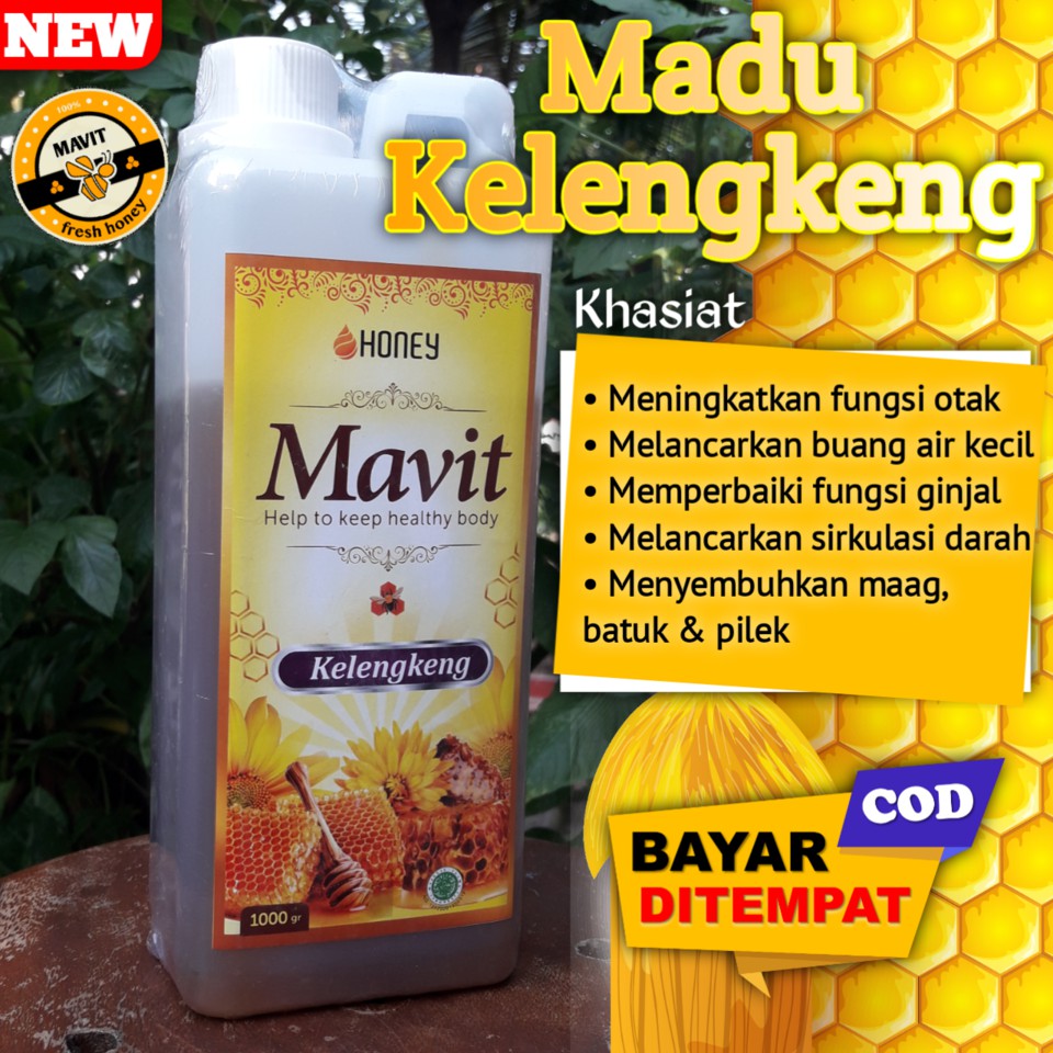 

MAVIT MADU KELENGKENG 1000gr / MADU KESEHATAN / MADU HERBAL ALAMI / Meningkatkan daya tahan tubuh - Sebagai Antioksidan - Melancarkan sistem pencernaan - Sebagai sumber nutrisi - Menambah tenaga - Memelihara kesehatan dan kebugaran tubuh | GROSIR & ECERAN