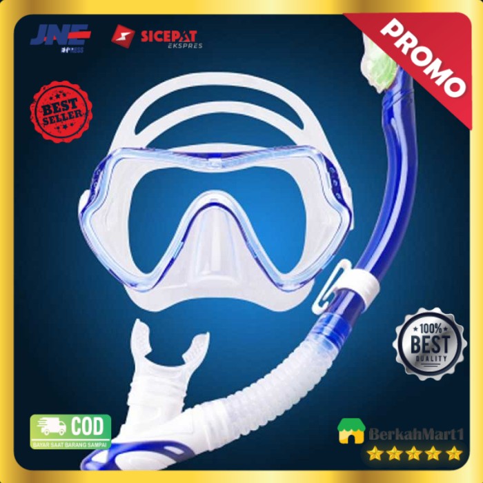 Kacamata Selam Scuba Diving Snorkeling Tempered Glass Original