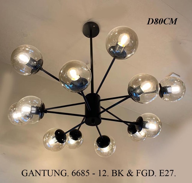 LAMPU MINIMALIS| LAMPU GANTUNG|LAMPU RUANG TAMU|LAMPU HIAS VINTAGE MT 6685-12