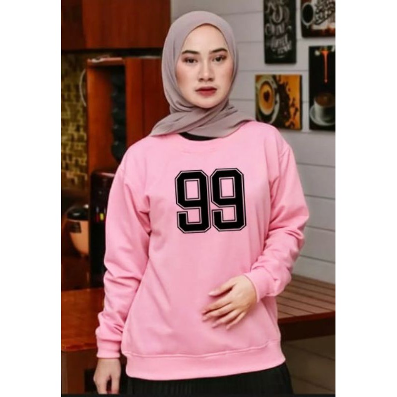 Kaos Lengan Panjang 99 / Kaos Sweatshirt / Atasan Wanita / Atasan Wanita Lengan Panjang