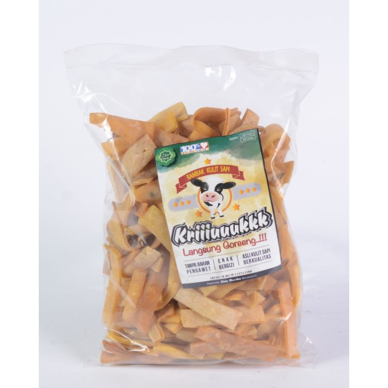 

RAMBAK KULIT SAPI 1 KG / KERUPUK KULIT SAPI MENTAH / DOROKDOK / LANGSUNG GORENG