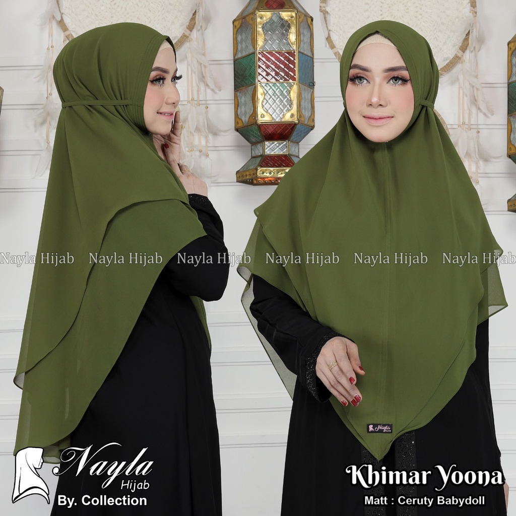 KHIMAR YOONA CERUTY BABYDOLL KERUDUNG CERUTY JUMBO ORIGINAL BY NAYLA HIJA'B