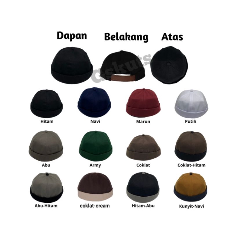 Miki hat topi peci kopeah grosir lebih murah dengan banyak varian warna