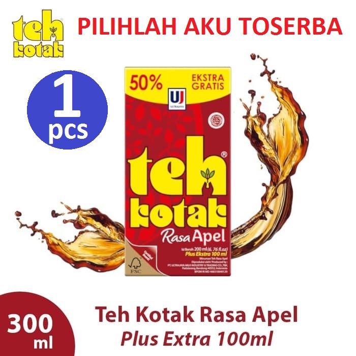 TEH KOTAK ULTRA RASA APEL 300 ml ( HARGA SATUAN )