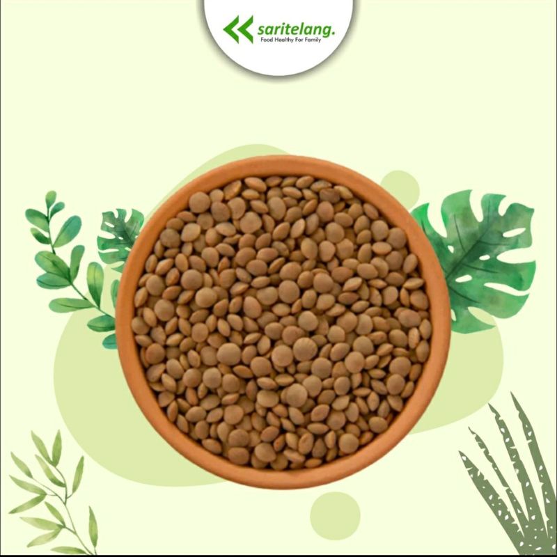 

Brown Lentil / kacang lentil coklat 1 Kg